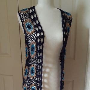 Crochet Long Vest